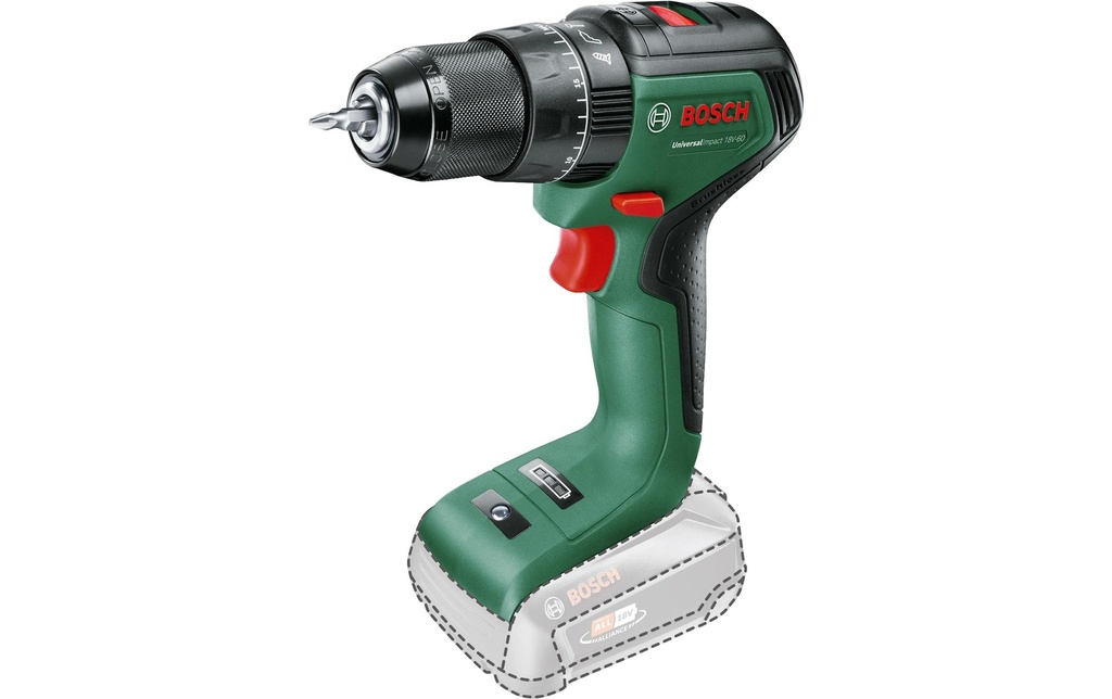 Bosch Perceuses à percussion sans fil UniversalImpact 18 V-60