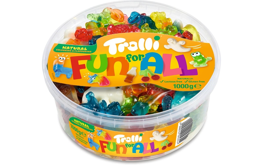 Trolli Bonbons gommeux Fun for All Boîte 1000 g