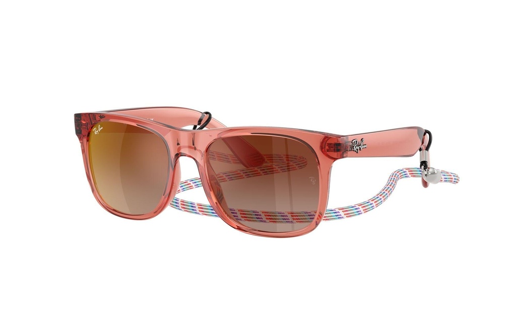 Ray-Ban Lunettes de soleil pour enfants Junior Justin Transparent/Rouge