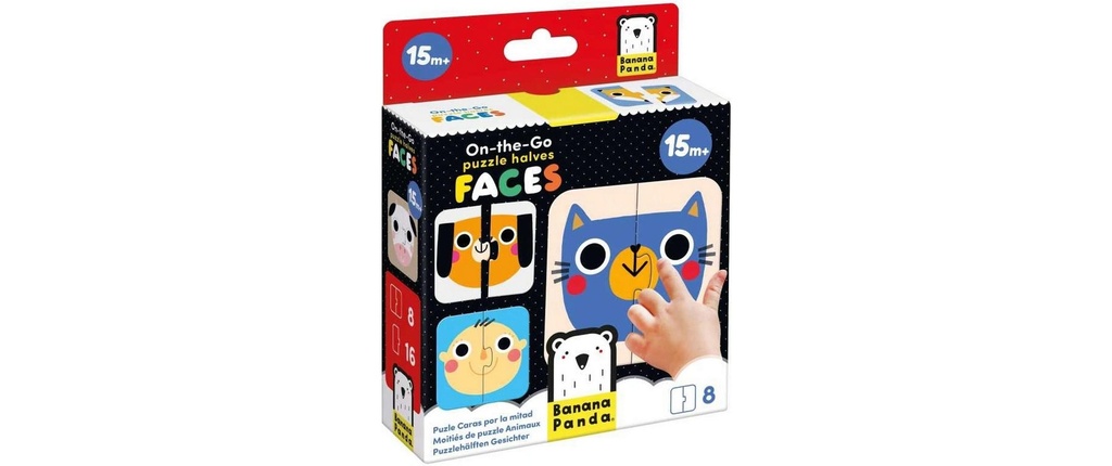 Banana Panda Puzzle Demi-faces sur le pouce