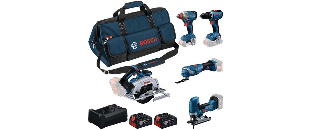 Bosch Professional Set di utensili per batteria GSR + GDX + GKS + GOP + GST