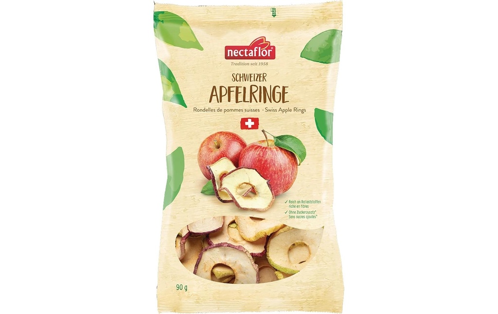 Nectaflor Anneaux de pommes suisses 90 g