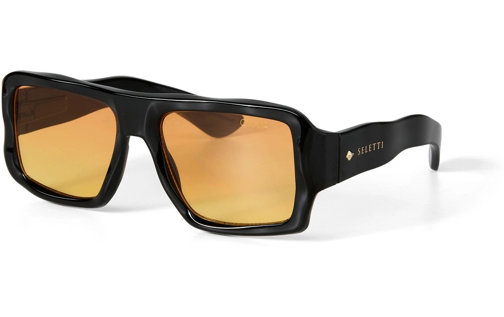 OKKIA Lunettes de soleil Seletti Kansas Lentille à gradient noir et jaune