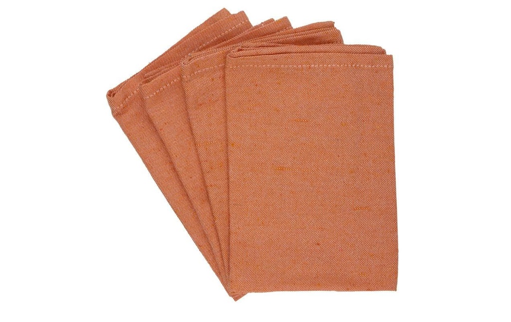 Arti Casa Serviettes de table 35 x 35 cm, Orange
