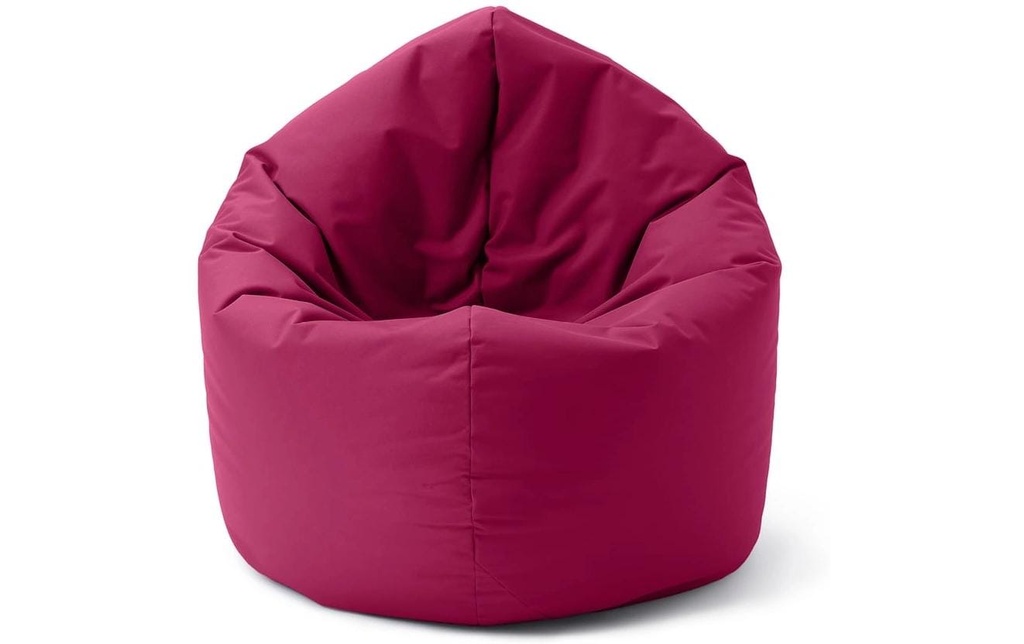 Lumaland Pouf rond 2 en 1, 300 l Polyester (PES), Rouge vin
