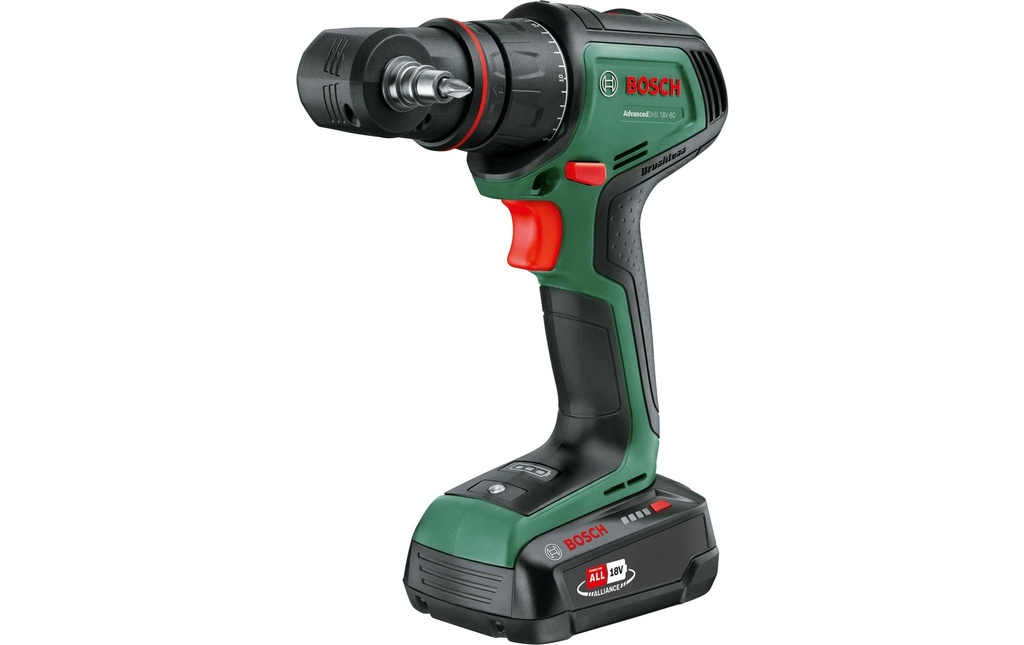 Bosch Perceuse-visseuse sans fil AdvancedDrill 18 V-80 Quicksnap 2 x batterie