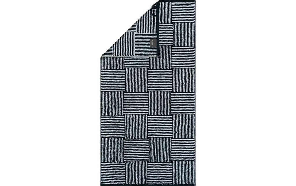 Cawö Serviette Ceinture 50 x 100 cm, Noir/Blanc
