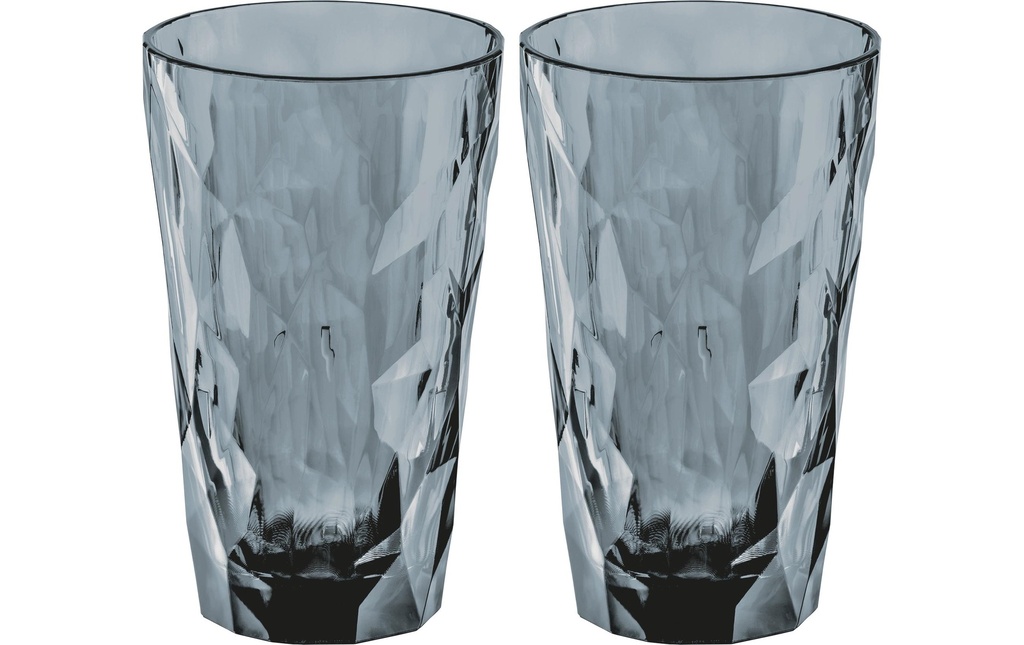 Koziol Verre Club No. 6 300 ml, 2 Pièce/s, Gris