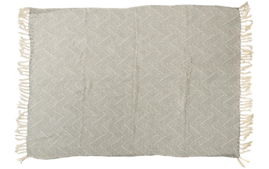 Arti Casa Couverture en coton 170 x 130 cm, Gris
