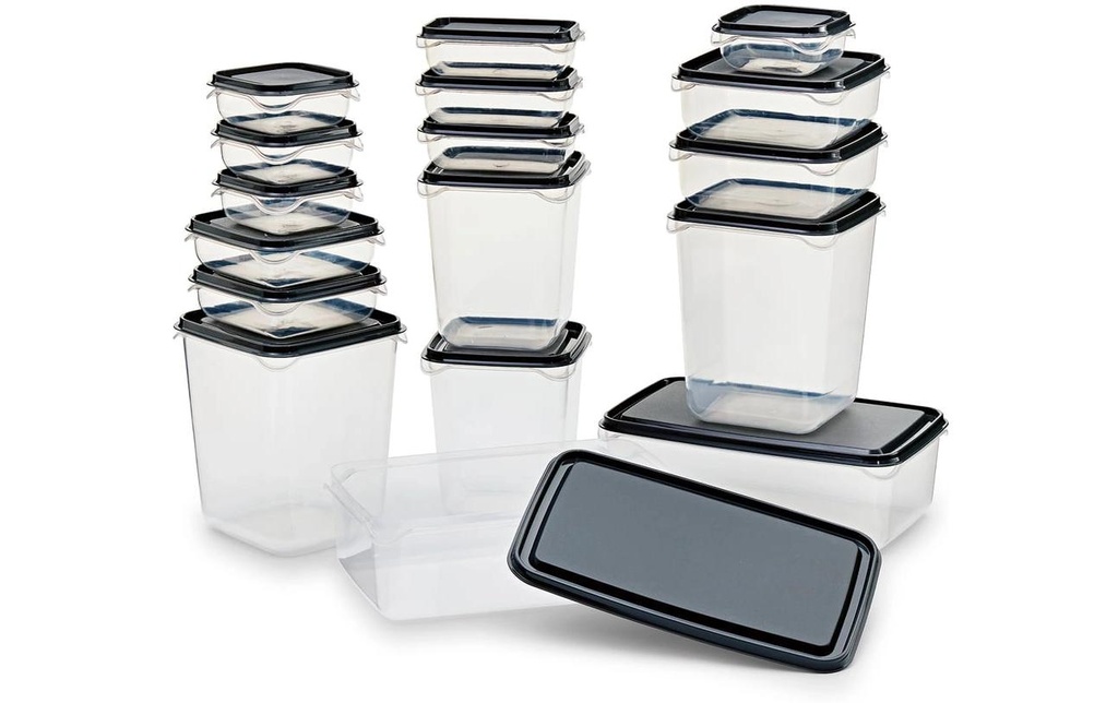 GOURMETmaxx Set de boîtes de conservation avec couvercle 34 pièces