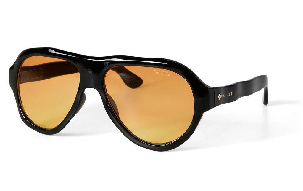 OKKIA Lunettes de soleil Seletti Florida Lentille à gradient noir et jaune