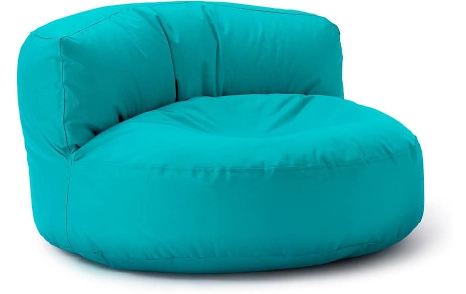 Lumaland Canapé-sac, 320 l Polyester (PES), Bleu/Vert