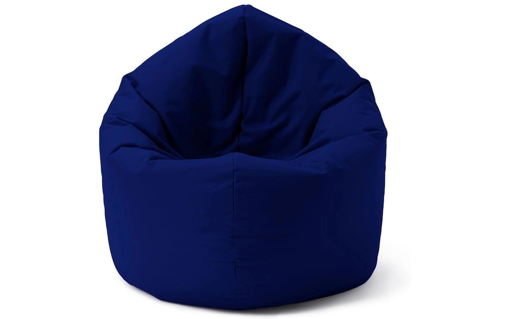 Lumaland Pouf rond 2 en 1, 300 l Polyester (PES), Bleu foncé