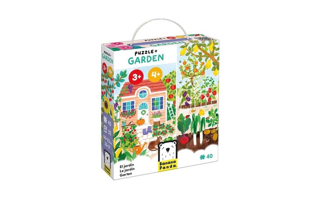 [470049351] BANANA PANDA Puzzle + Poster Garden (40 pces)