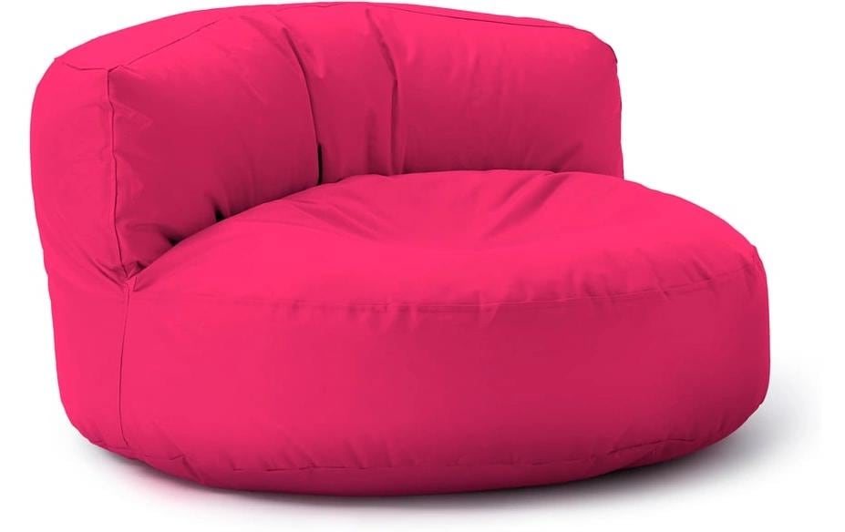Lumaland Canapé-sac, 320 l Polyester (PES), Rose