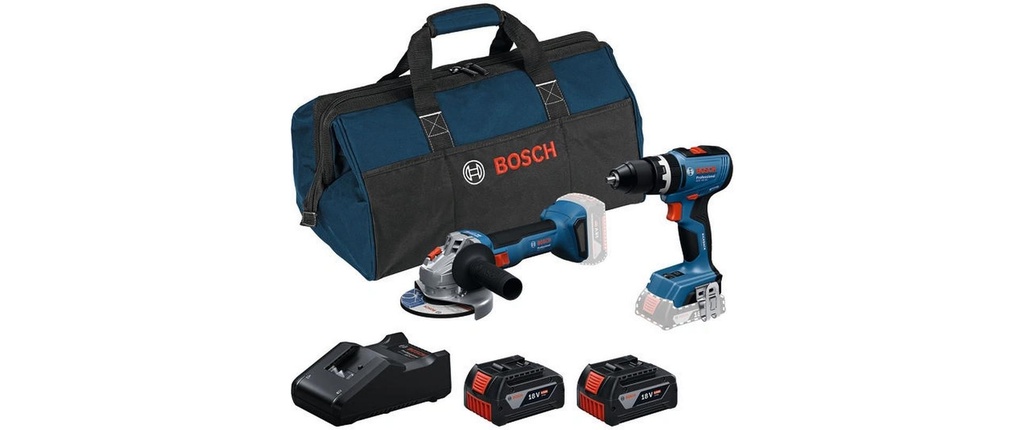 Bosch Professional GSB 18 V-65 + GWS 18 V-8 Sac à outils