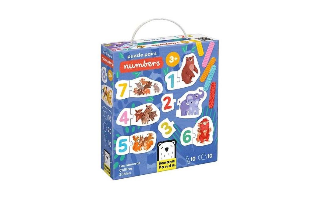 BANANA PANDA Puzzle Pairs Numbers (30 pces)