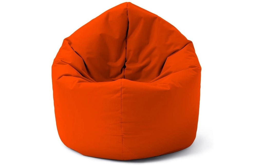 Lumaland Pouf rond 2 en 1, 300 l Polyester (PES), Orange