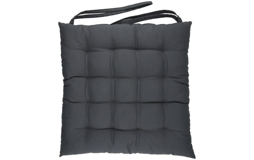 Arti Casa Coussin pour chaise de jardin 38 x 38 cm, Gris foncé