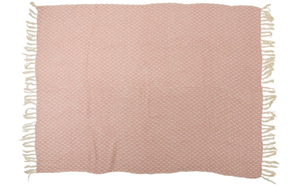 Arti Casa Couverture en coton 170 x 130 cm, Orange