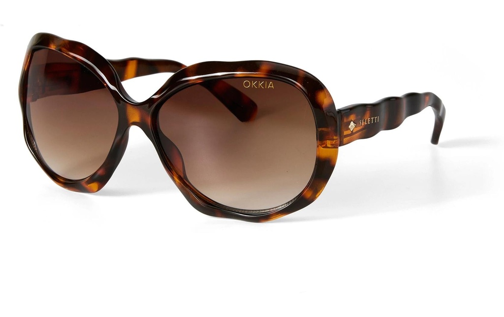 OKKIA Lunettes de soleil Seletti California Havane classique, lentilles jaunes