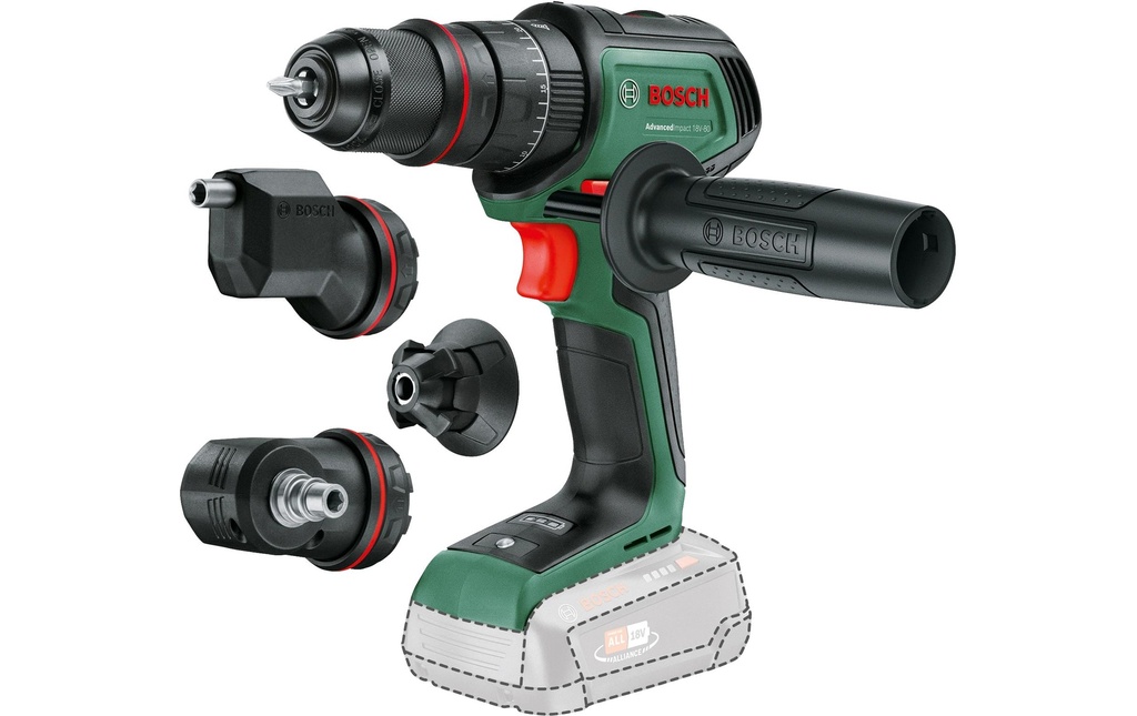 Bosch Perceuses à percussion sans fil AdvancedImpact 18 V-80 Quicksnap
