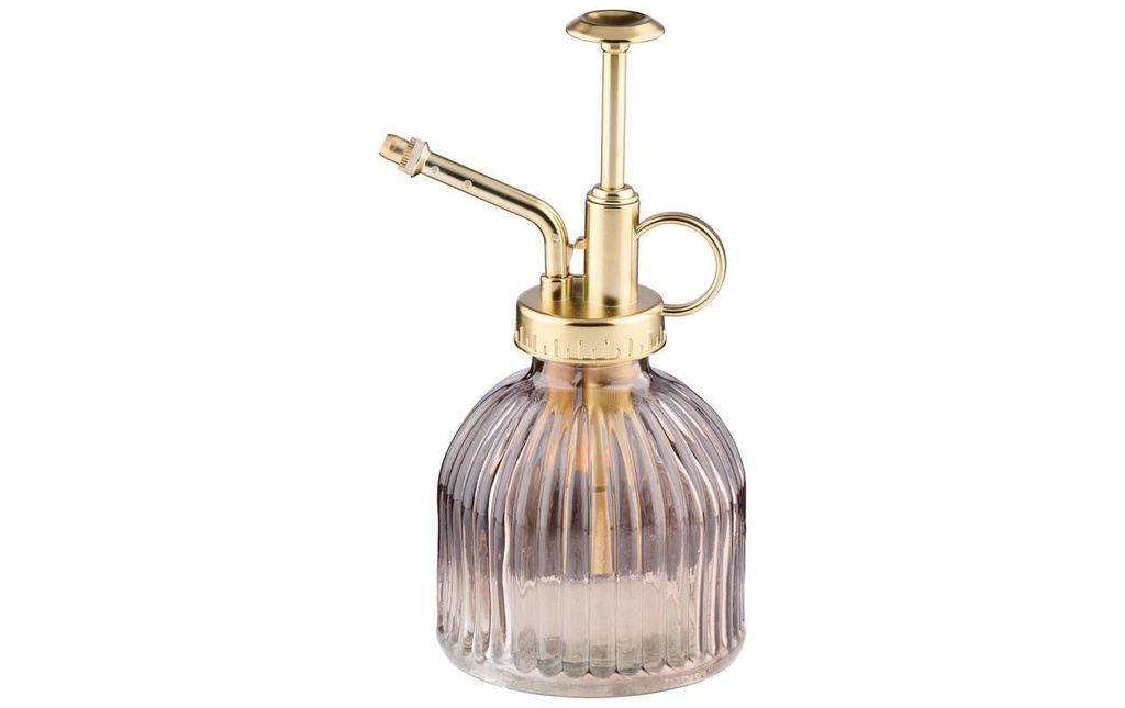 Arti Casa Pulvérisateur pour plantes Verre plastique 0.2 l rose clair or 16.5 cm