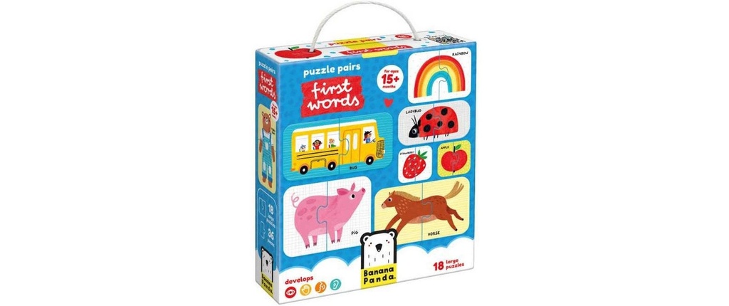 Banana Panda Puzzle Pairs First words Carton
