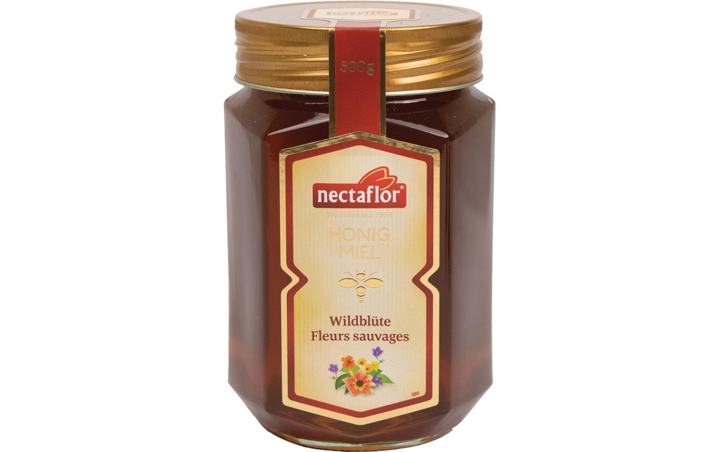 Nectaflor Verre Miel de fleurs sauvages 500 g