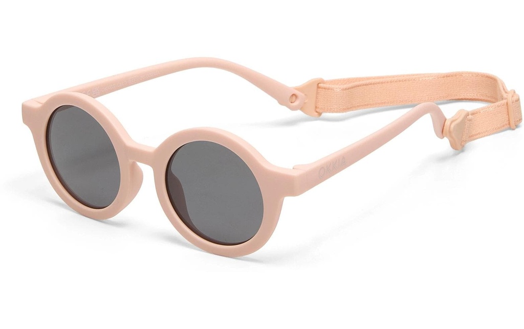 OKKIA Lunettes de soleil pour enfants Tondo, 3-5 ans Rose clair