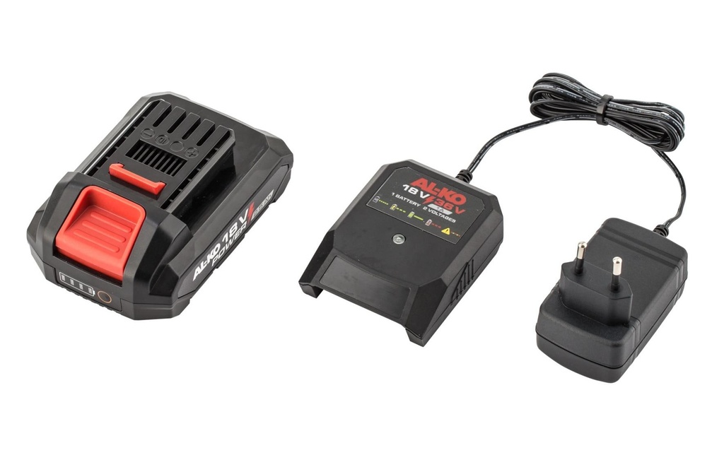 AL-KO Kit de démarrage pour batterie B 50.6 Li 18 V, 2.5 Ah