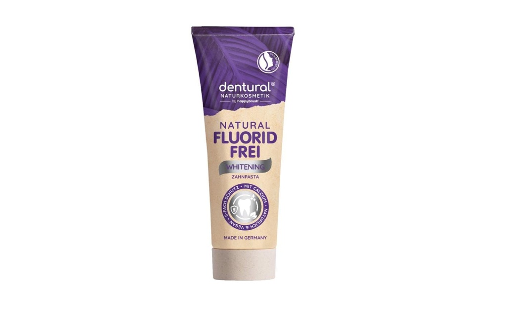 happybrush Dentifrice Dentural Natural Whitening 75 ml