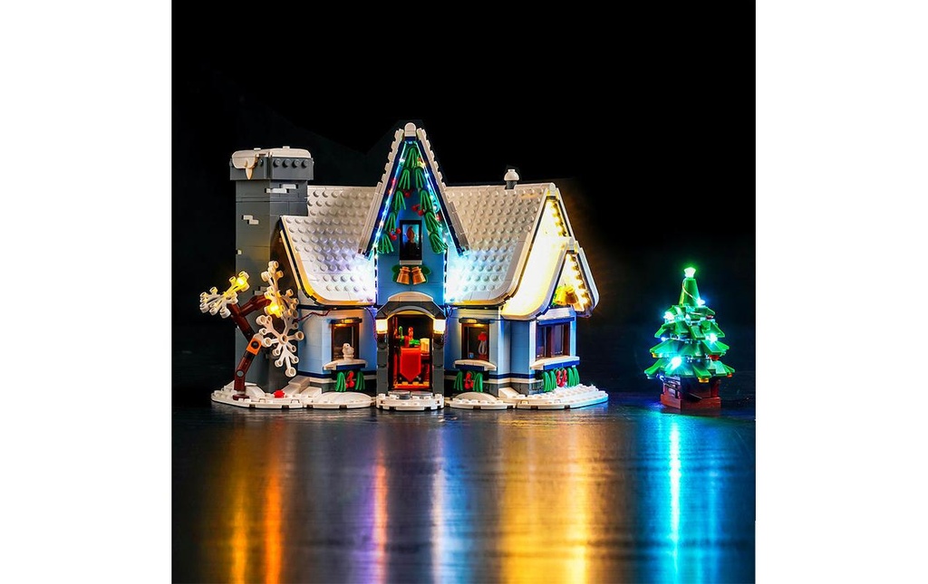 BrickBling Lumières-LED pour LEGO® Visite du Père Noël (10293)