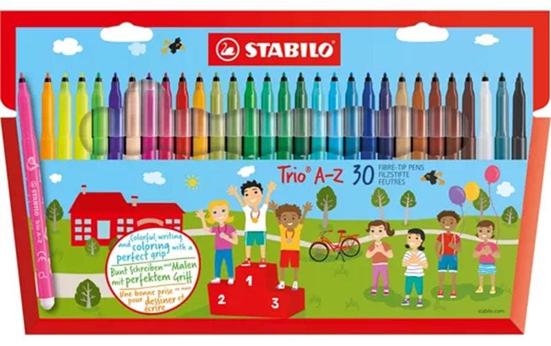 STABILO Feutre à coloriage Trio A-Z étui à 30 pièces