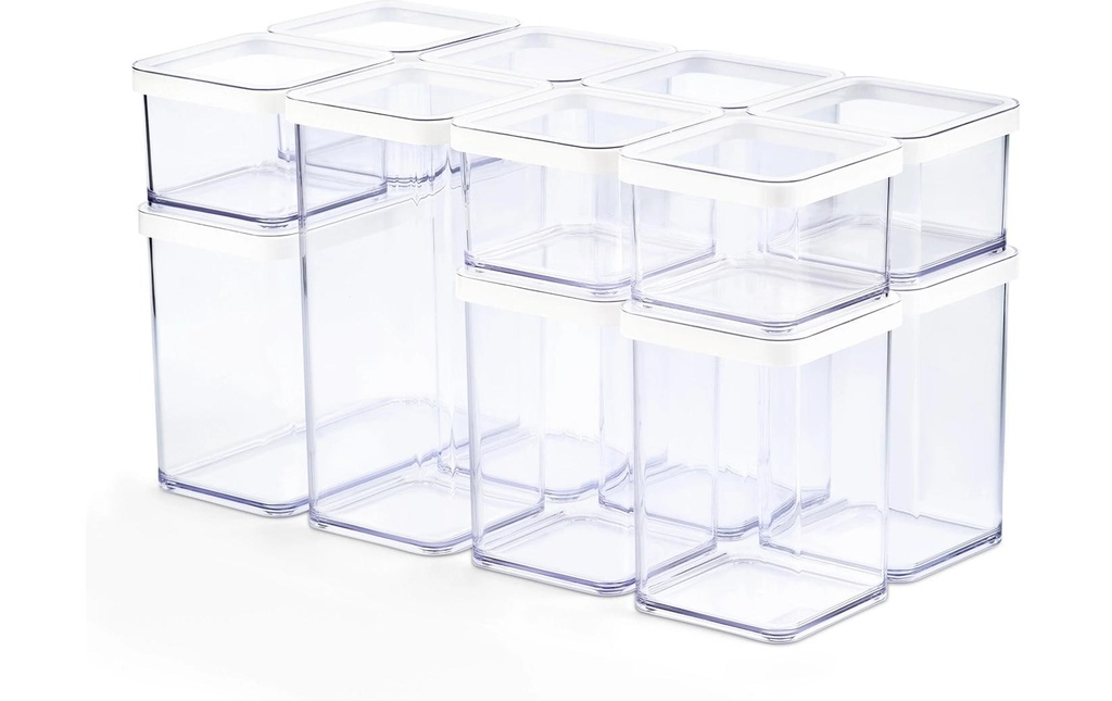 Rotho Set Premium boîtes 12 pcs. Loft 12 l, Transparent