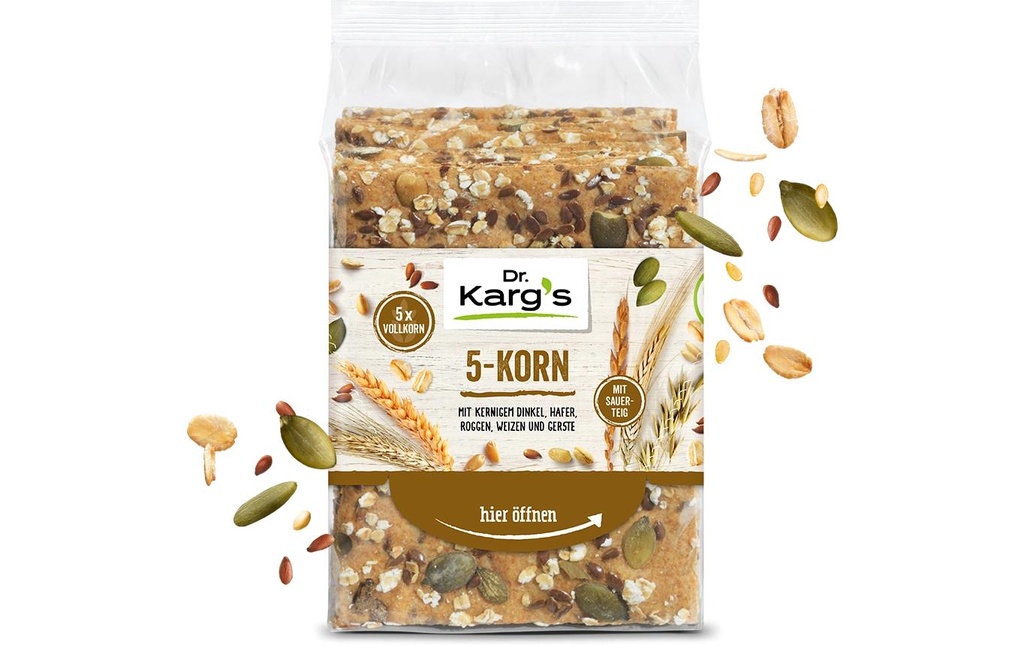 Dr. Karg's Pain croustillant aux 5 céréales 200 g
