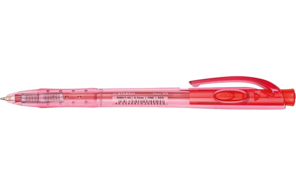 STABILO Liner 308 0.7 mm, Rouge