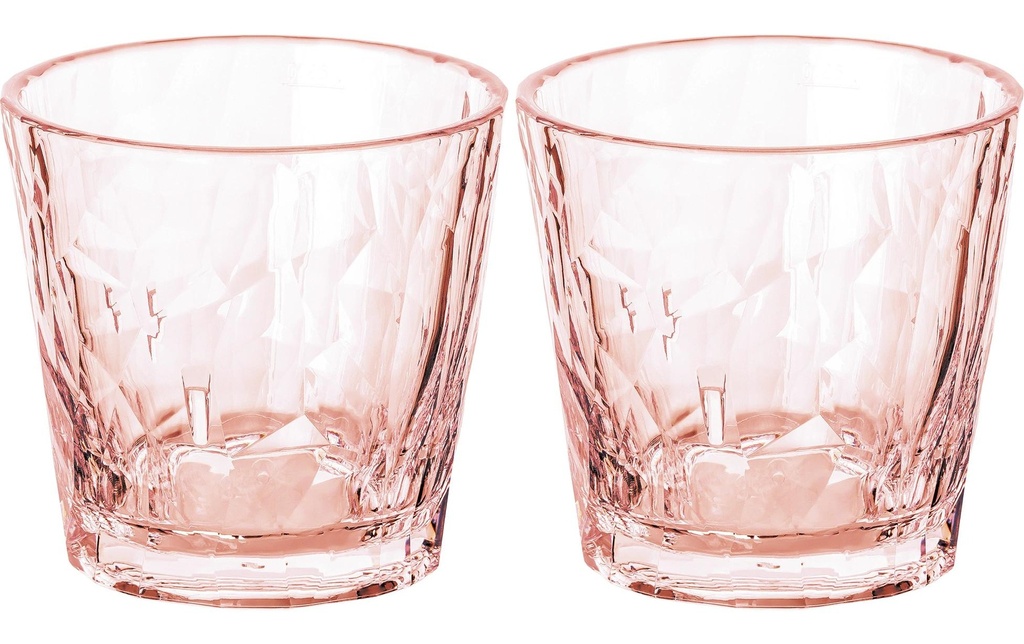 Koziol Verre Club No. 22 250 ml, 2 Pièce/s, Rose
