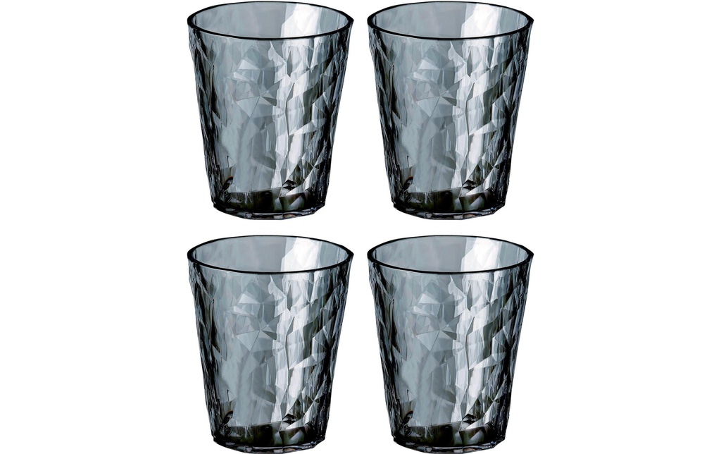 Koziol Verre Club No. 1 250 ml, 4 Pièce/s, Gris