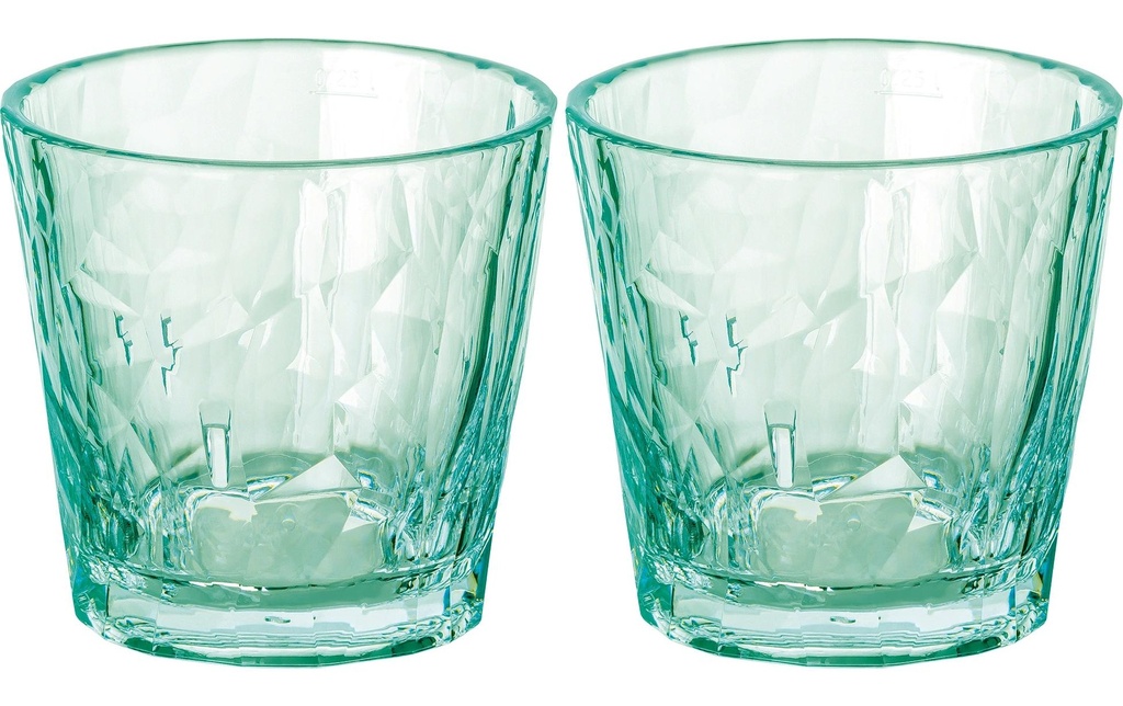 Koziol Verre Club No. 22 250 ml, 2 Pièce/s, Jade