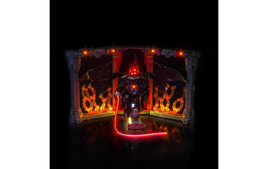 BrickBling Lumières-LED pour LEGO® Serre-livres Balrog (10367)