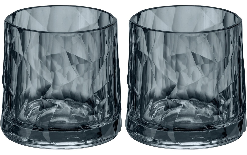 Koziol Verre Club No. 2 250 ml, 2 Pièce/s, Gris