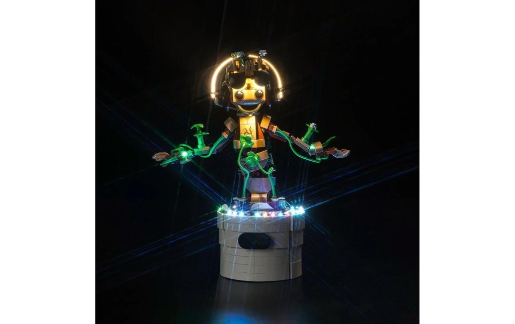 BrickBling Lumières-LED pour LEGO® Groot dansant (76297)