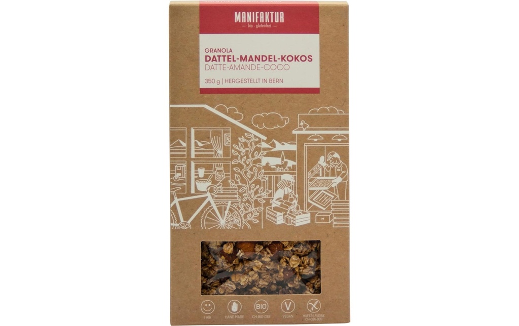 Manifaktur Céréales Granola aux dattes, amandes et noix de coco 350 g