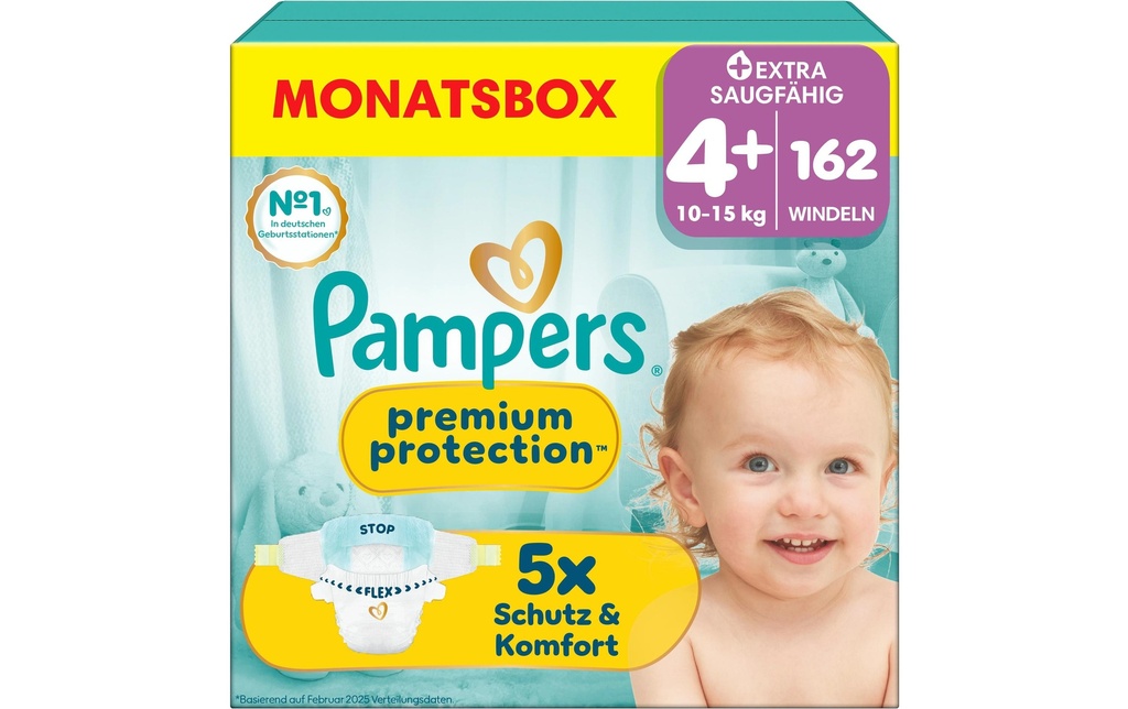 Pampers Couches Premium Protection Taille 4+