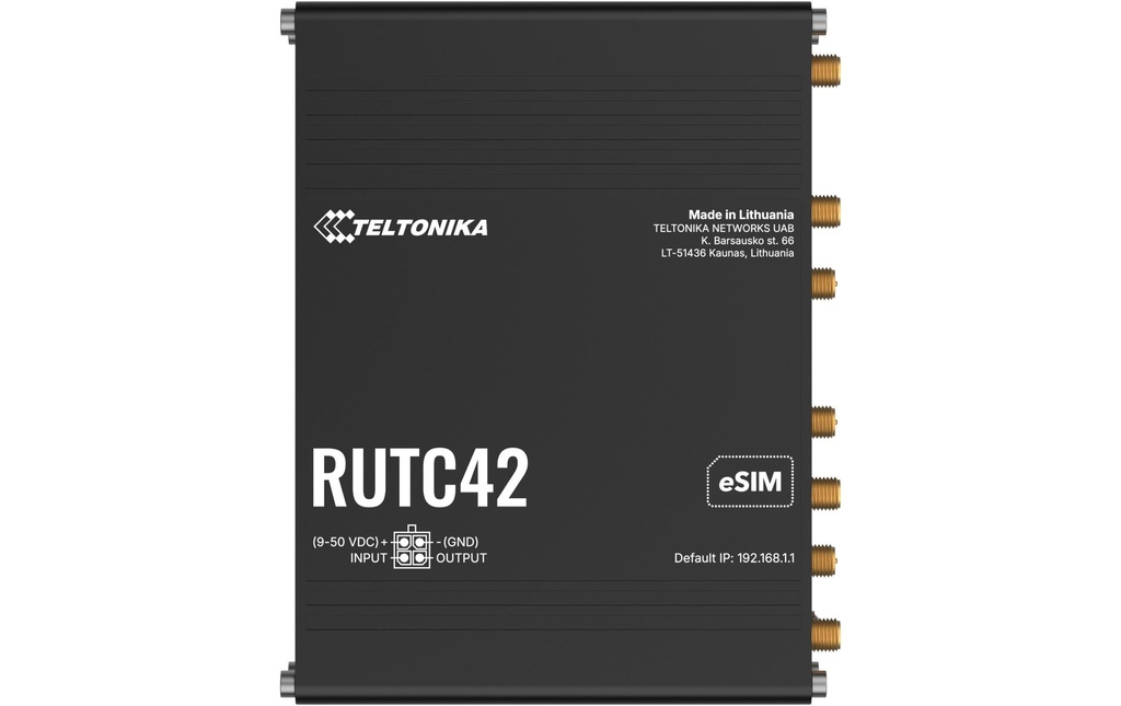 Teltonika Routeur Industriel LTE RUTC42 LTE Cat 4 Wi-Fi 6
