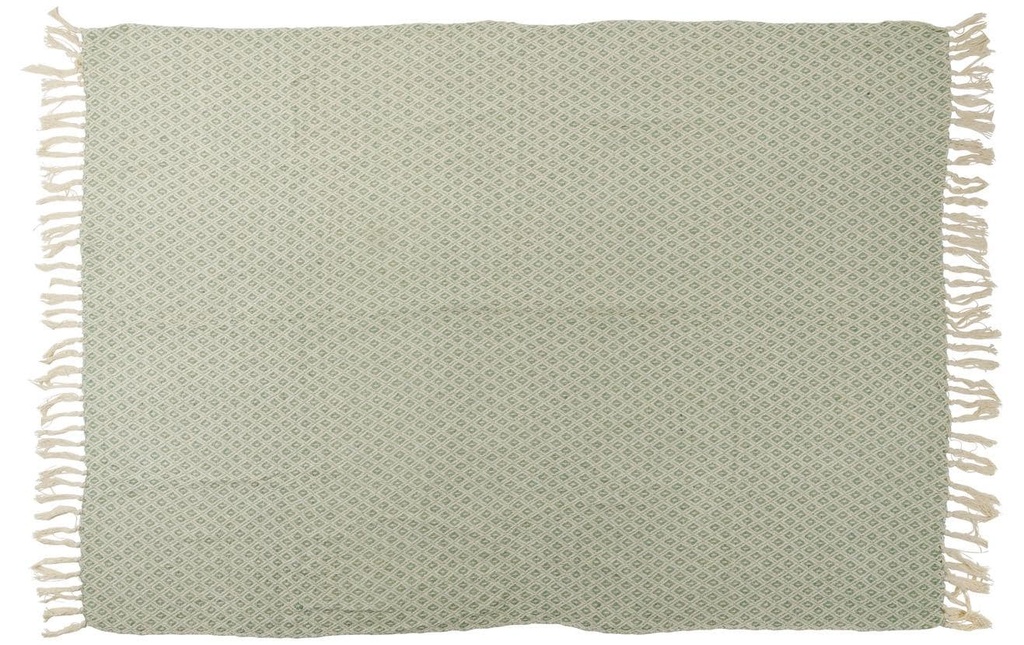Arti Casa Couverture en coton 170 x 130 cm, Vert