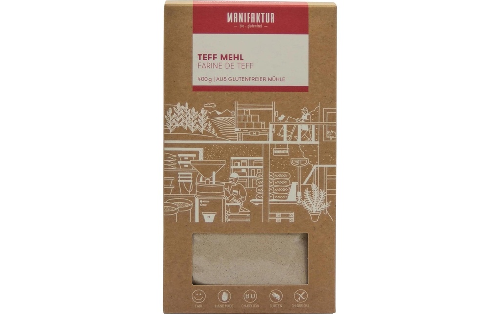 Manifaktur Farine de teff, sans gluten 400 g