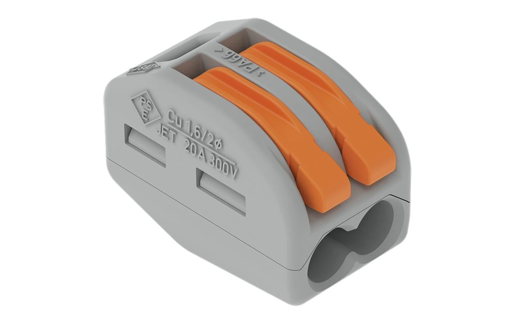 WAGO Borne à fiche CLASSIC 2 x 0.08-4 mm², 10 pièces