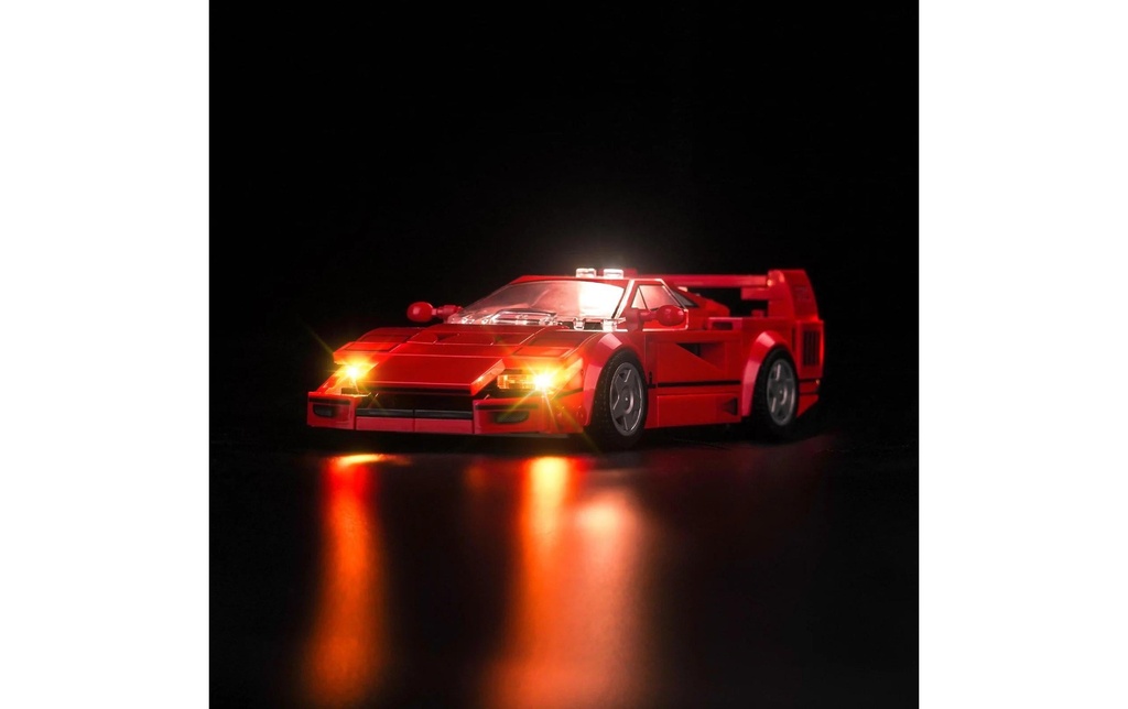 BrickBling Lumières-LED pour LEGO® Ferrari F40 super voiture de sport (76934)